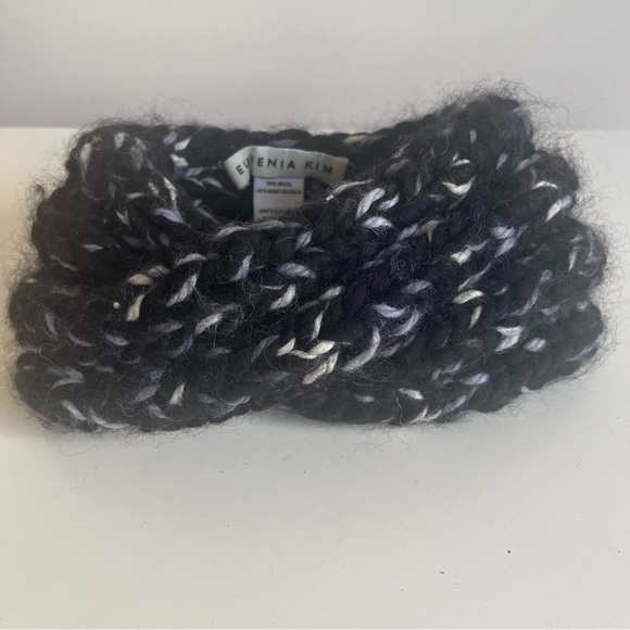 Eugenia Kim Knit Headband‎ Ear Warmer - Black White Marled Wool Alpaca Blend main image 8